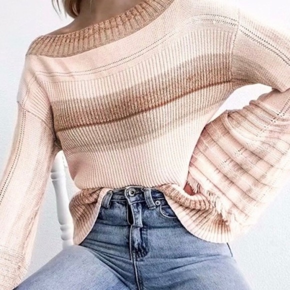 Soft Blush Color Light Weight Sweater - Picture 2 of 6
